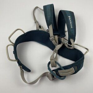 Black Diamond Teal and Gray Climbing Harness